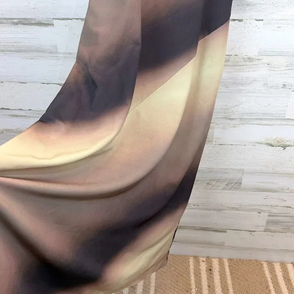 NWT Miou Muse Ombré Maxi Slip Dress M Neutral Boho Y2K Spaghetti Strap Romantic - Picture 8 of 12